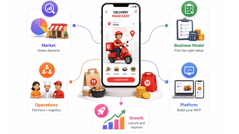 food delivery startup roadmap